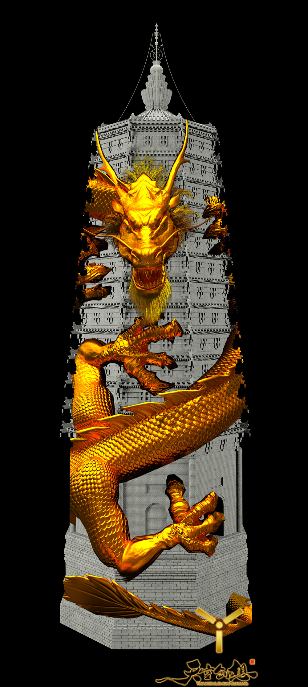 農(nóng)安遼塔3D Mapping秀(圖5)