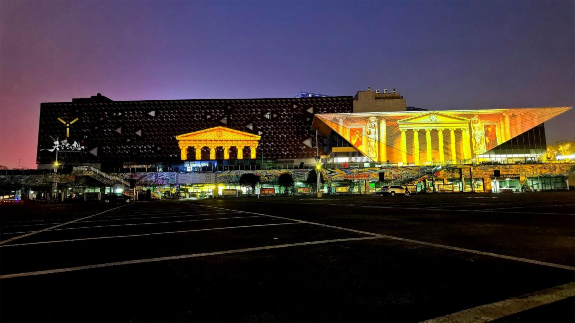 寸灘國際絲路花街建筑光影秀于7月1日開街上演啦！(圖6)