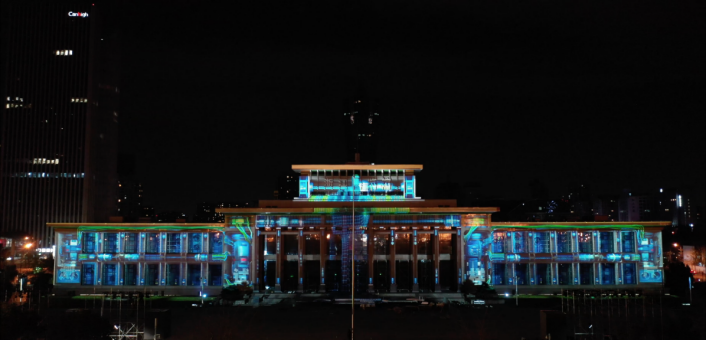 天空創(chuàng)想用科技點亮城市！杭州武林廣場3DMAPPING秀震撼上演！(圖8)